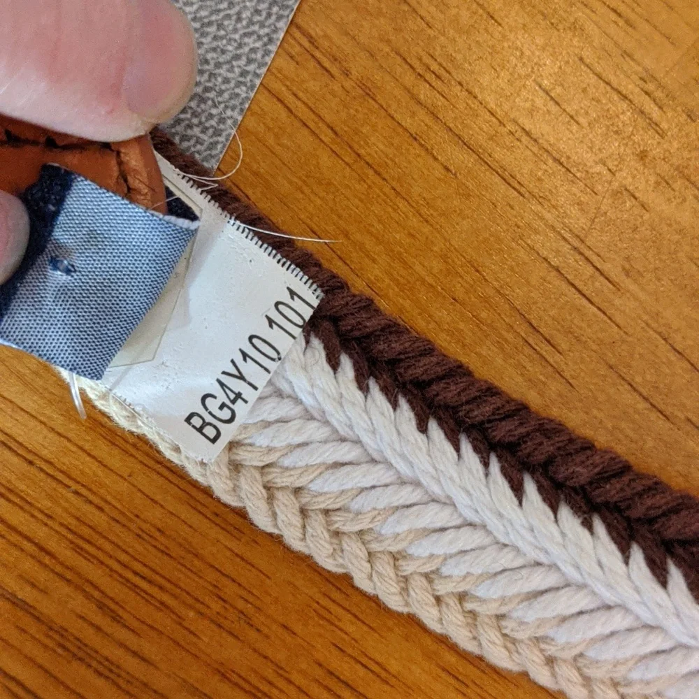🫰🏼Knit Leather Sperry Belt